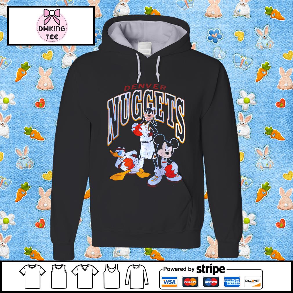 Men's junk food denver nuggets disney mickey squad T-shirt, hoodie