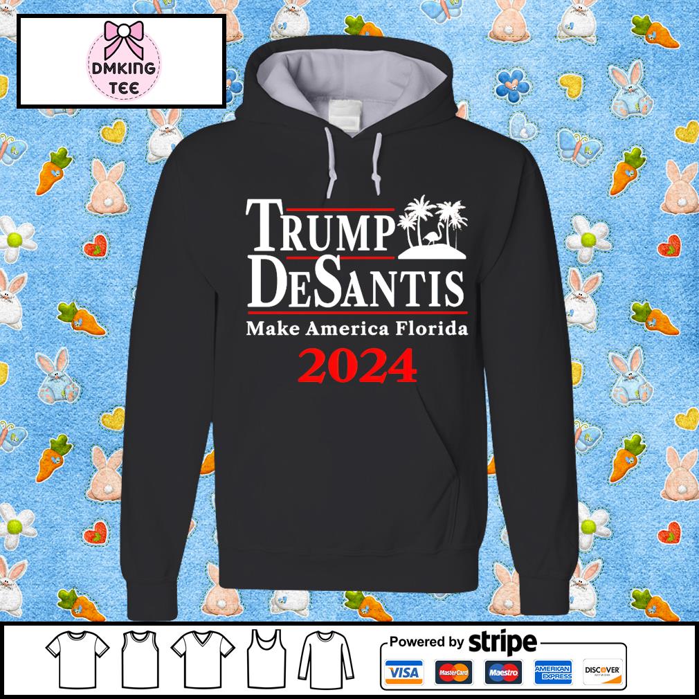 Top Trump DeSantis make America Florida 2024 Flamingo shirt - Official