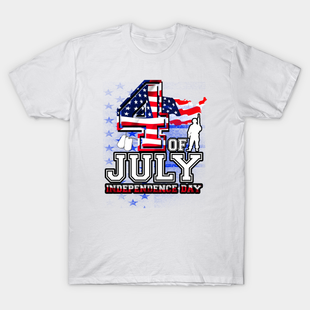 4th of July American Flag Dilly Dilly Juniors Soft T Shirt Navy LG