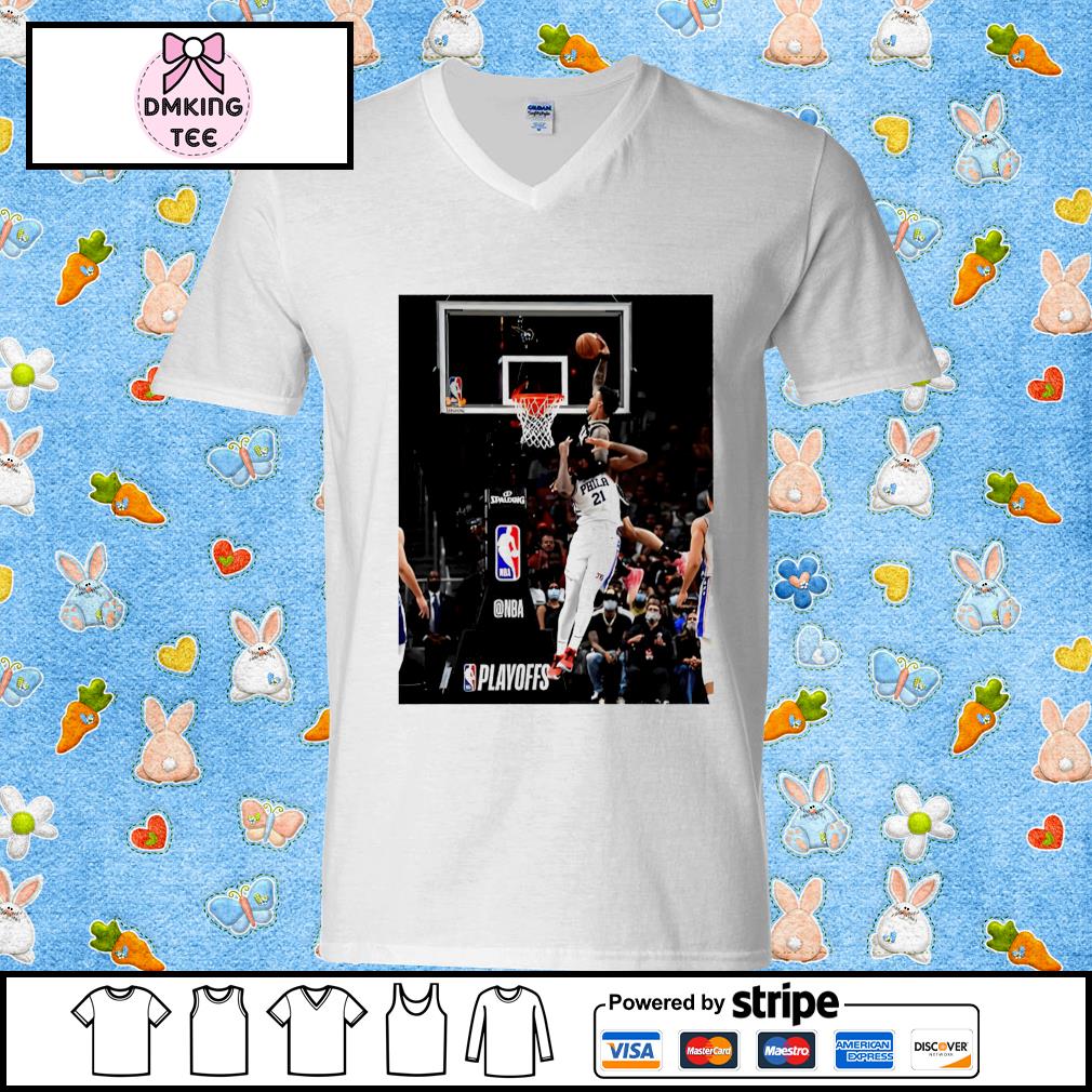 John collins dunk on Embiid by Miraidesigns | Essential T-Shirt