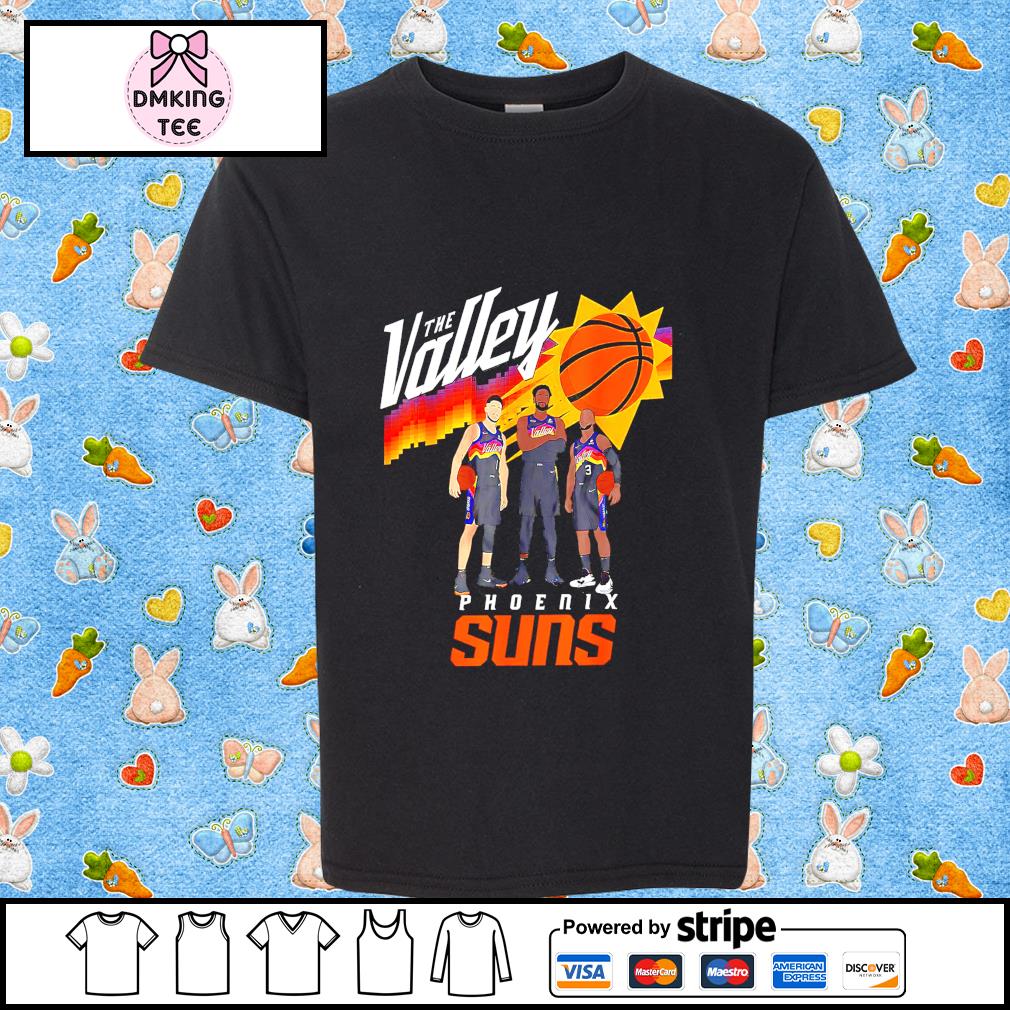 Phoenix Suns Chris Paul, Devin Booker, DeAndre Ayton Youth T-Shirt