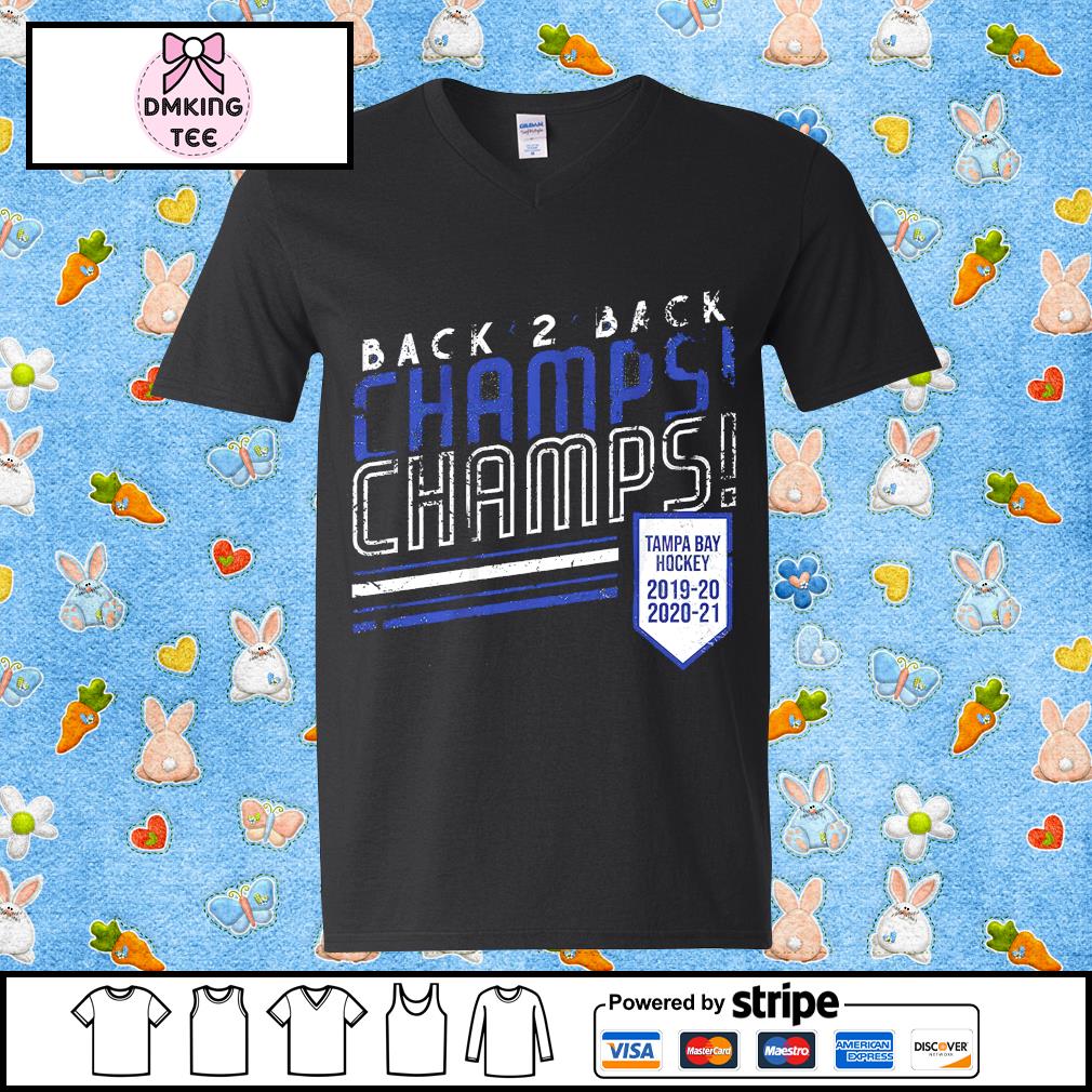 Back 2 Back Champs Hockey Tampa Bay Shirt Hoodie Sweater Long Sleeve And Tank Top