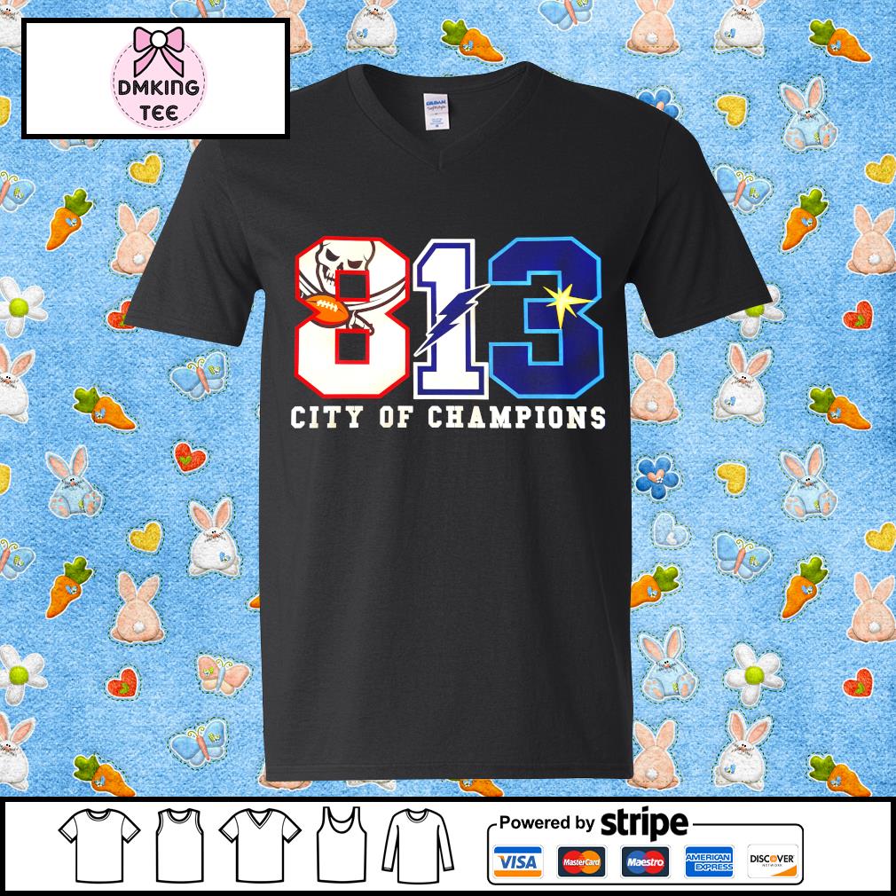 813 Tampa Bay Lightning vs Buccaneers city of Champions shirt, hoodie,  sweater, longsleeve and V-neck T-shirt