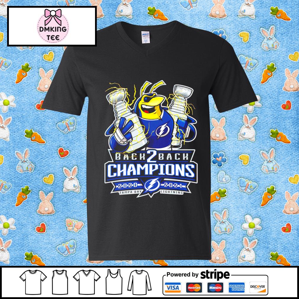 Tampa Bay Lightning Back 2 Back Champions 21 Win Shirt Hoodie Sweater Long Sleeve And Tank Top