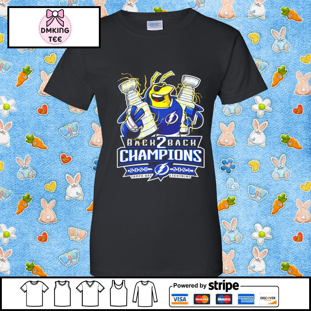Tampa Bay Lightning Back 2 Back Champions 21 Win Shirt Hoodie Sweater Long Sleeve And Tank Top
