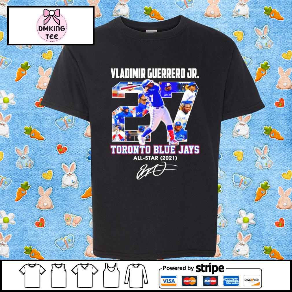 Vladimir Guerrero JR Toronto Blue Jays signature shirt, hoodie