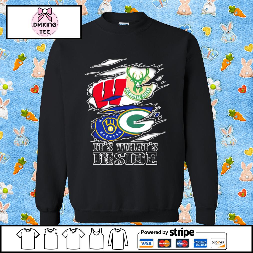 The Badgers Packers Brewers And Bucks Of The Wisconsin Sports Teams Shirt,  hoodie, sweater, ladies v-neck and tank top