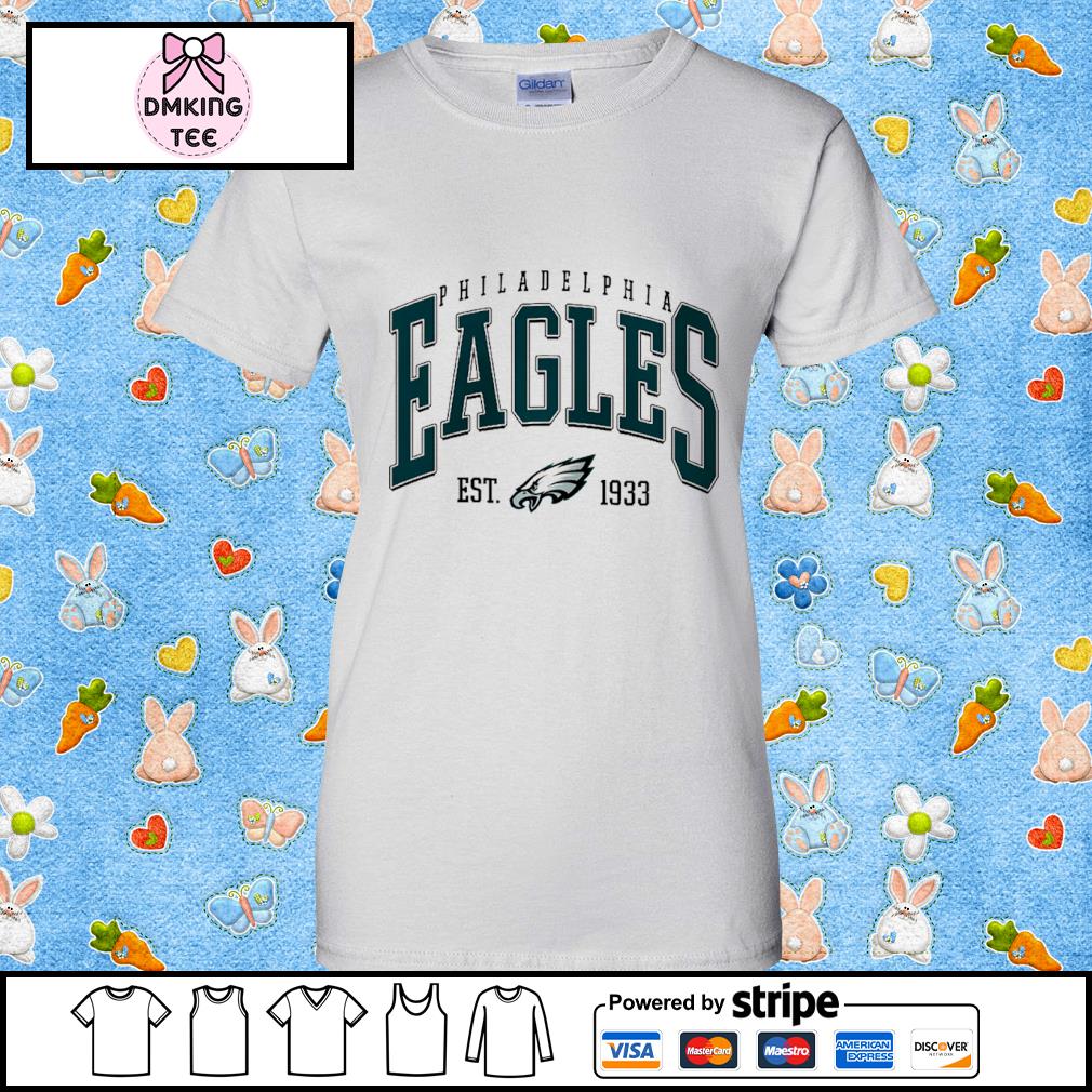 Philadelphia Eagles Womens Team Stripe Property Of V-Neck T-Shirt