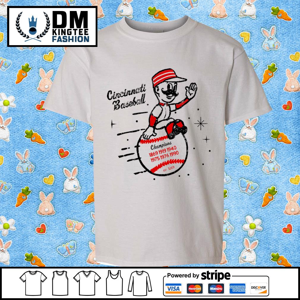 Cincinnati Baseball Mascot Champions EST 1869 Vintage Shirt