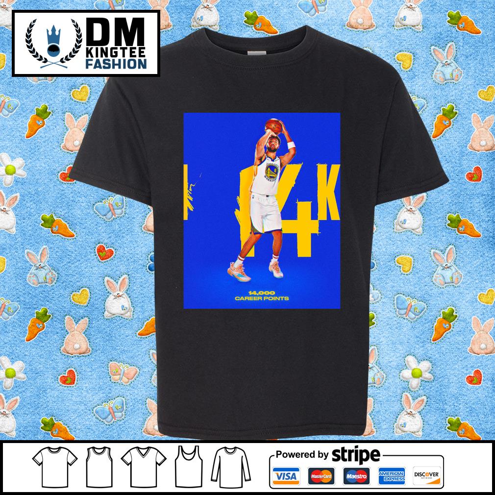 Golden State Warriors Congrats Klay Thompson 14.000 Career Points Shirt