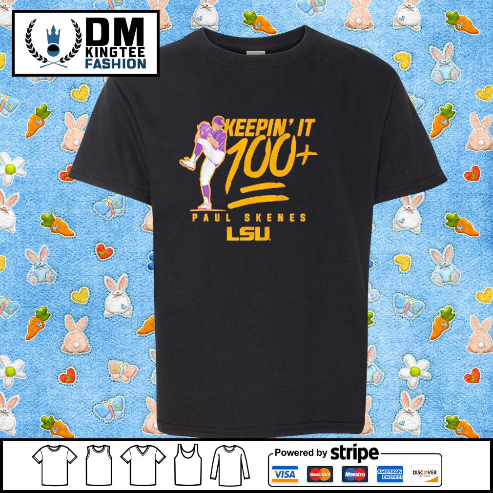LSU Baseball Paul Skenes Keepin' It 100+ shirt