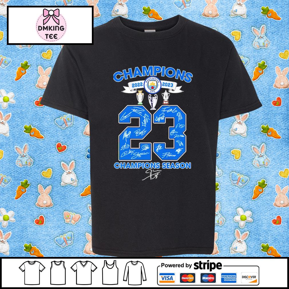 The Citizens 3 Times Champions Perfect Season Signatures Shirt