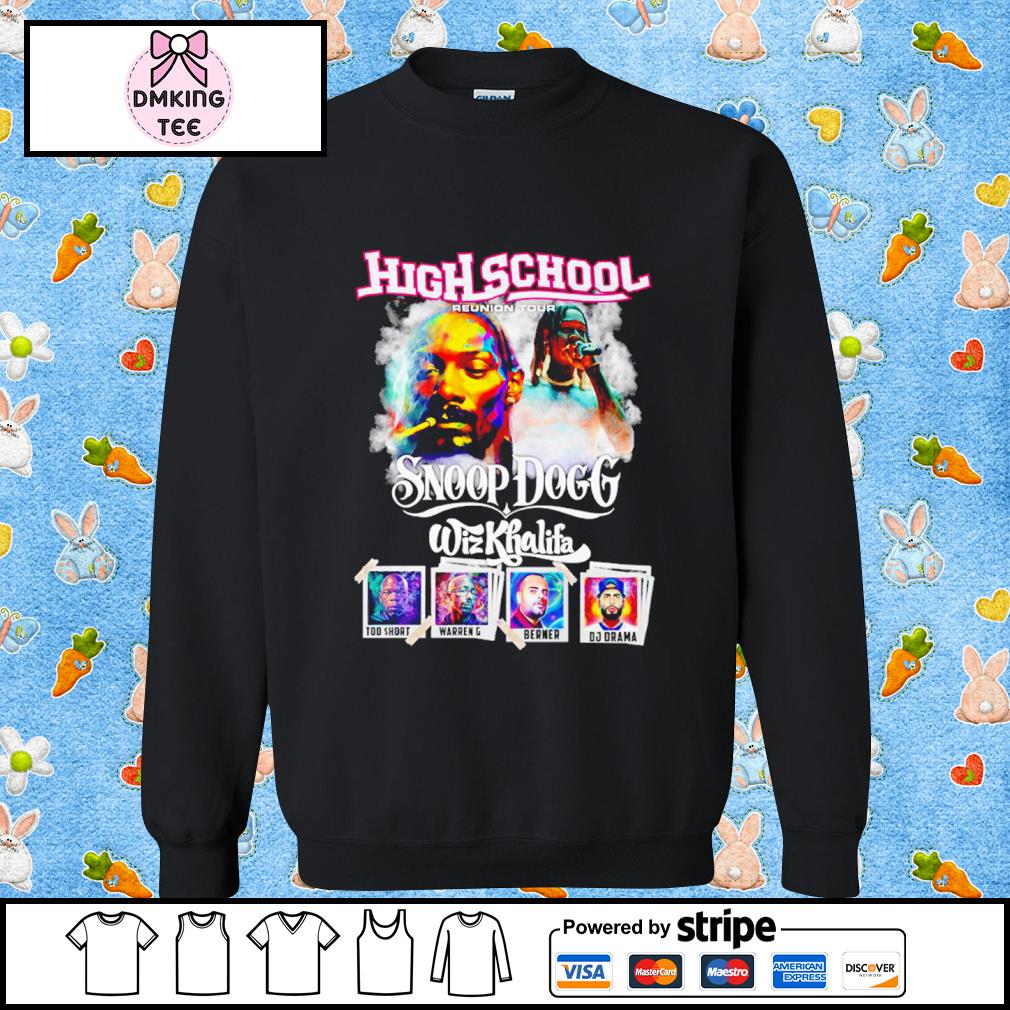 Cheap Snoop Dogg Wiz Khalifa High School Reunion Tour T Shirt