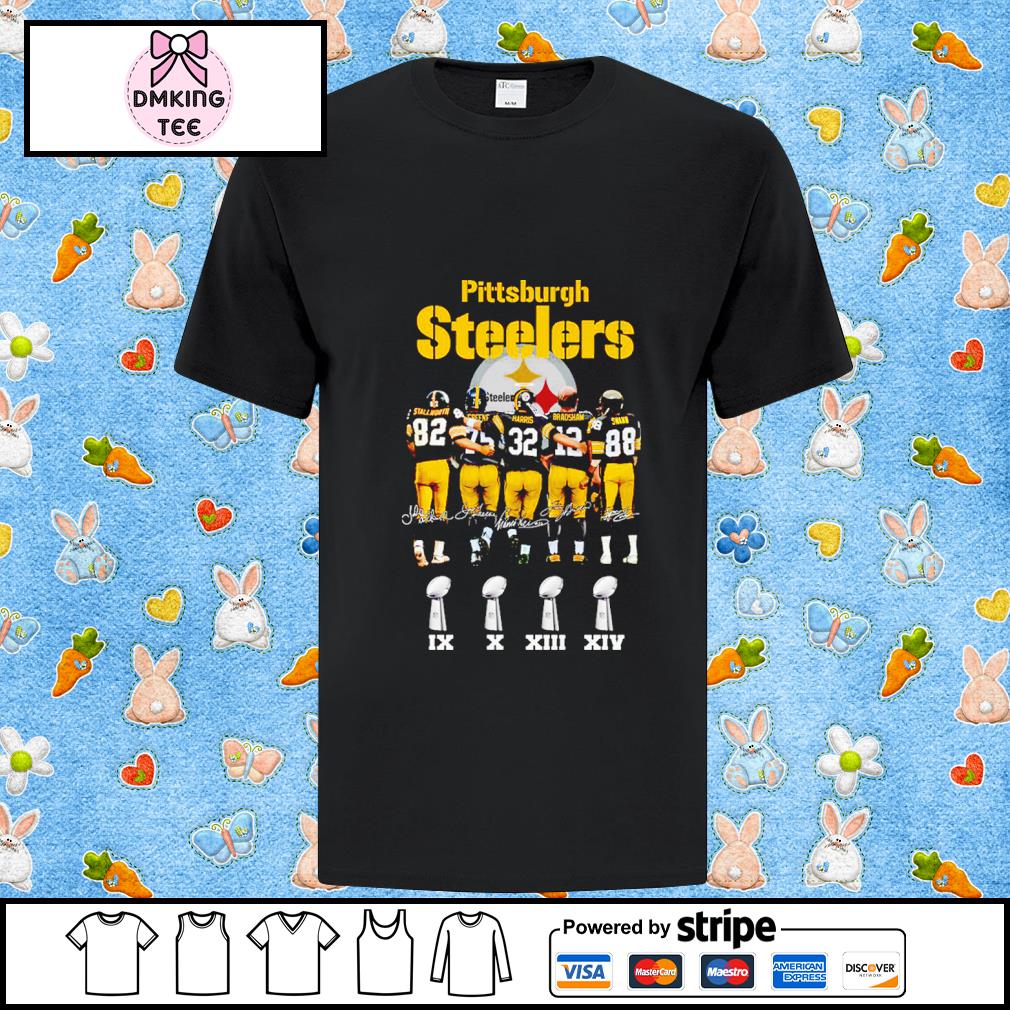 Champion Franco Harris Joe Greene And Terry Bradshaw Pittsburgh Steelers  Signatures Shirt, hoodie, sweater, long sleeve and tank top