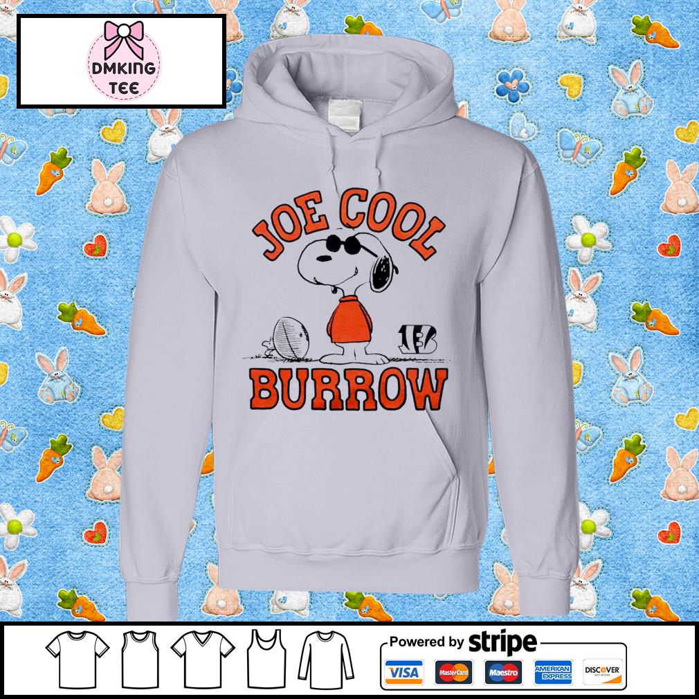 Youth Peanuts Snoopy x Bengals Joe Cool Burrow retro football shirt,  hoodie, sweater, long sleeve and tank top