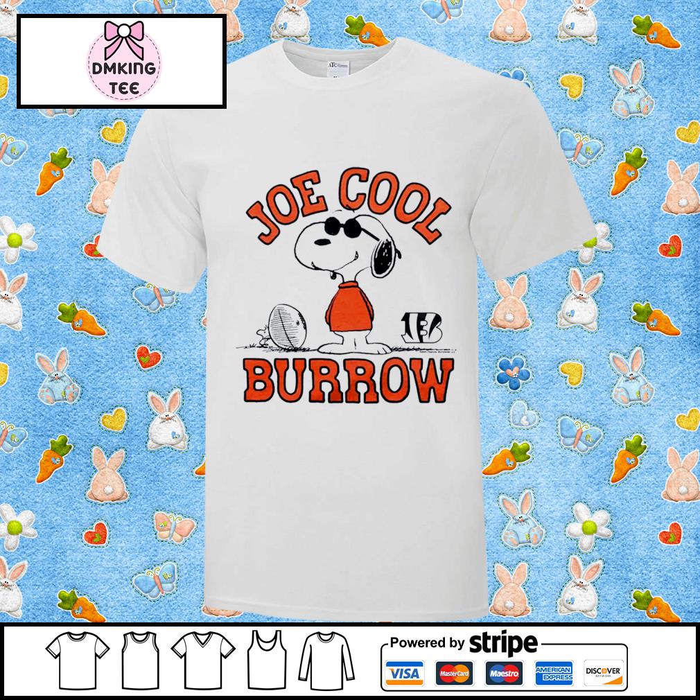 Youth Peanuts x Cincinnati Bengals Joe Cool Burrow Youth T-Shirt from Homage. | Officially Licensed Vintage NFL Apparel from Homage Pro Shop.