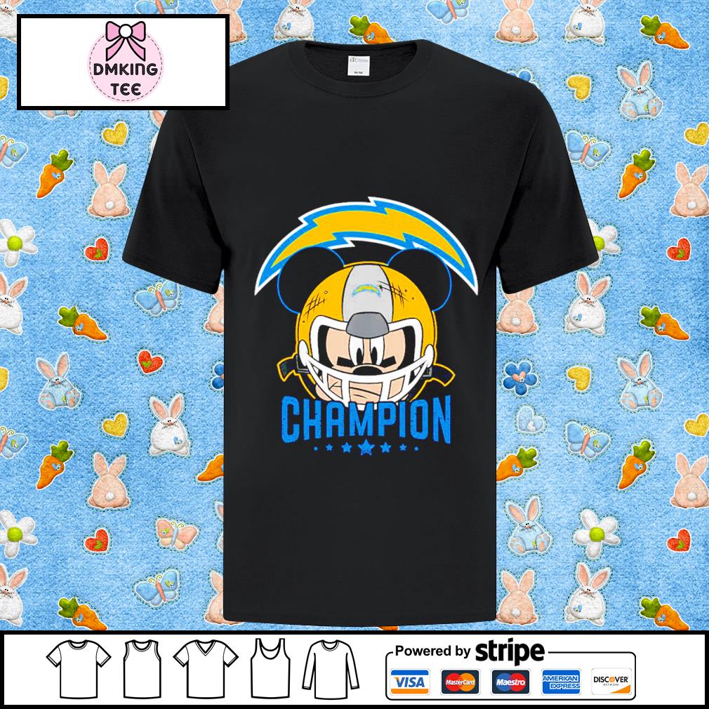 Los Angeles Chargers NFL x Mickey Mouse player helmet Champion shirt,  hoodie, sweater, long sleeve and tank top