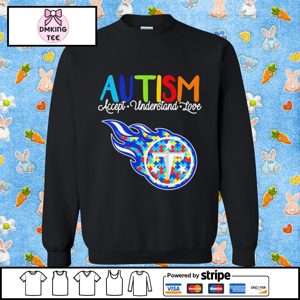 SALE Tennessee Titans Autism Accept Understand Love 2023 Classic T