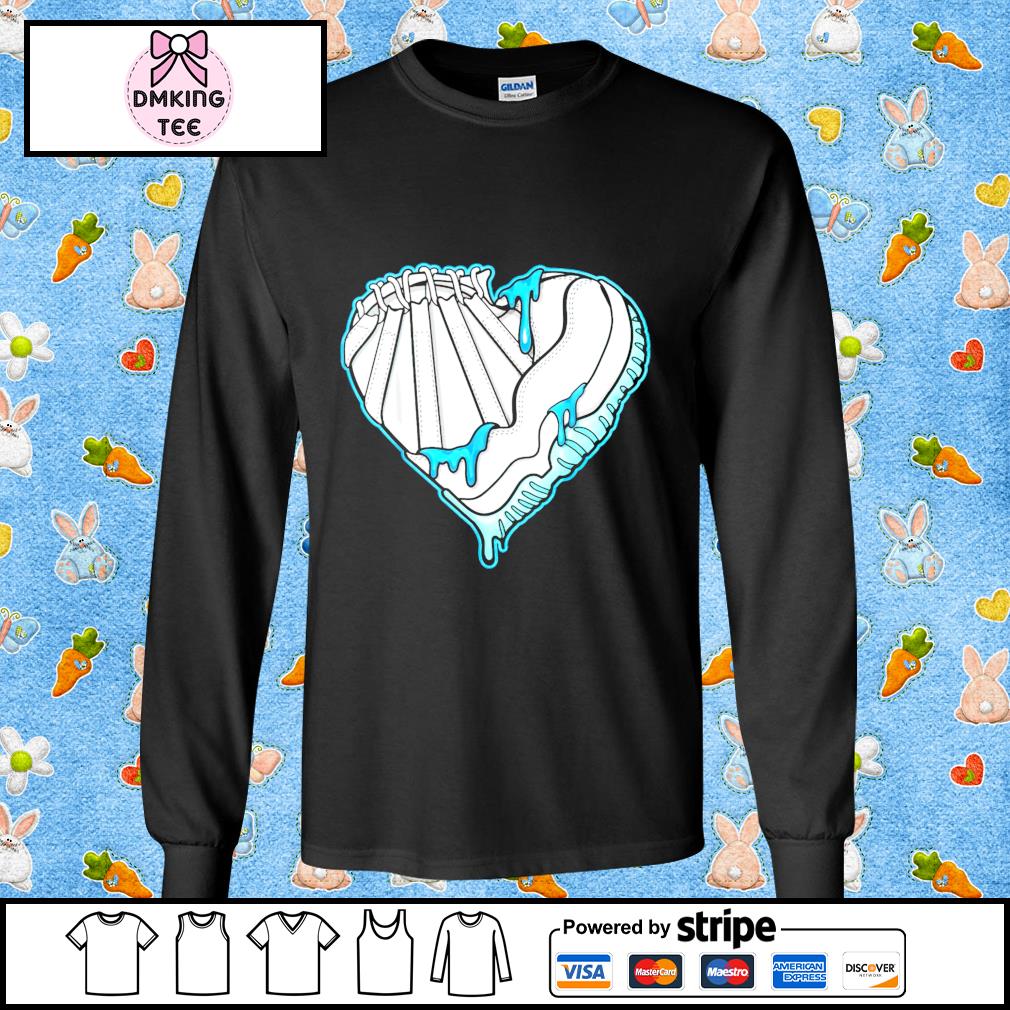 Snk Heart To Match Jordan 11 Low Legend Blue Shirt Hoodie Sweater Long Sleeve And Tank Top